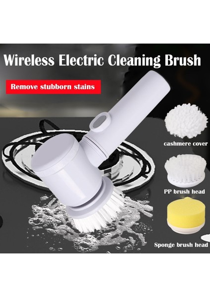 [fun Lıve] Kablosuz Elektrikli Temizleme Fırçası Seti 5'i 1 Arada El Küvet Fırçası Mutfak Banyo Lavabo Temizleme Aracı Profess Temizleme Fırçaları (Yurt Dışından) fiyatları