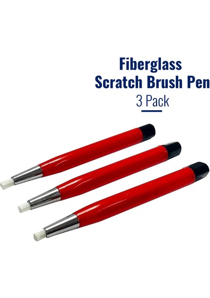 Fiberglas Çizik Fırça Kalemi 3'lü Takı, Saat, Madeni Para Temizleme, Elektronik Uygulamalar, Pas ve Korozyon Giderme (Yurt Dışından)