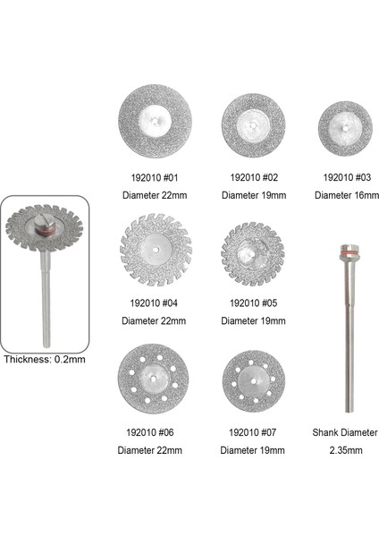 Iyı Ck 5 Adet Diş Elmas Disk Diskler Çift Taraflı Grit Kesme Diski Aracı 0.2mm Kalınlık Diş Laboratuvarı 22MM/19MM/16MM (Yurt Dışından)