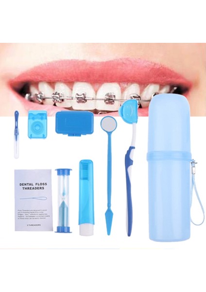 Adet/takım Ağız Temizleme Bakımı Diş Diş Ortodonti Kitleri Beyazlatma Aracı Takım Elbise Interdental Fırça Taşınabilir (Yurt Dışından)