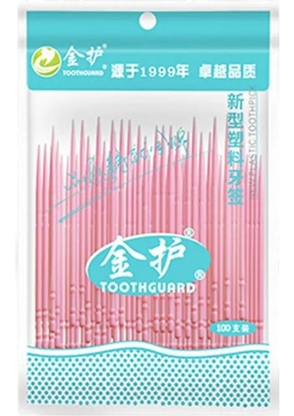 100/200 Adet Tek Kullanımlık Şeker Renk Kürdan Fırçası Yumuşak Pp Diş Ipi Diş Arası Kürdan Sopa Çift Kafalı Diş Arası Fırçası (Yurt Dışından)