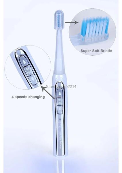 Sonic Elektrikli Diş Fırçası 46.000 Vuruş/dak 4 Hız Şarj Edilebilir Sakız Masajı Diş Fırçası (Yurt Dışından) modelleri