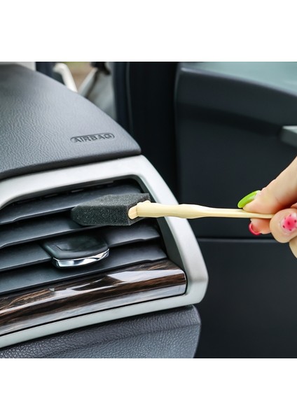 Adet Mini Araba Klima Sünger Fırçalar Hava Çıkışı Yumuşak Sünger Kafa Toz Giderme Temizleme Detaylandırma Fırçası Oto Iç Aksesuarları (Yurt Dışından) fırsatları