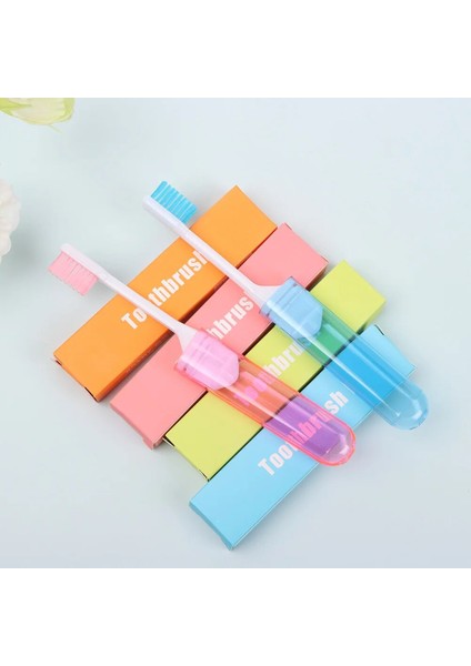 Adet Katlanır Diş Fırçası Kutusu ile Taşınabilir Seyahat Kamp Açık Ağız Temizleme Hijyen Diş Fırçası Yumuşak Iş Gezisi Araçları (Yurt Dışından) modelleri