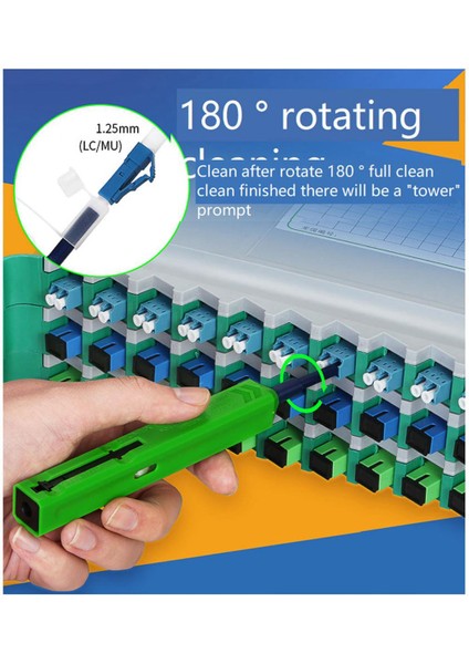 Fiber Optik Temizleme Kalemi Temizleme Fiber Temizleyici Araçları Optik Fiber Optik Temizleyici Fiber Uç Yüzey Temizleme Kalemi Temizleyici Lc/mu 1.25MM (Yurt Dışından)