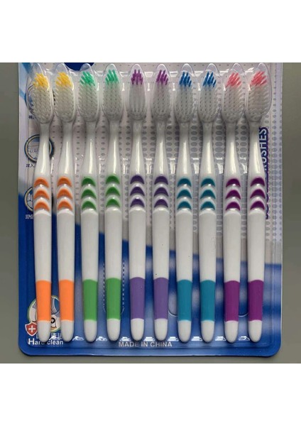 10 Adet Paketi Bambu Kömür Diş Fırçası Yumuşak Saç Diş Fırçası Ağız Sağlığı Için Orta Yumuşak Kıl Saplı Diş Fırçası Ağız Bakımı Araçları (Yurt Dışından)