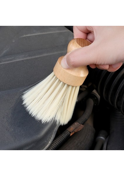 Araba Yuvarlak Temizleme Fırçası Hava Çıkışı Dashboard Detaylandırma Süpürme Toz Sökücü Yumuşak Kıllar Katı Fırçalar Oto Iç Bakım Aksesuarları (Yurt Dışından)