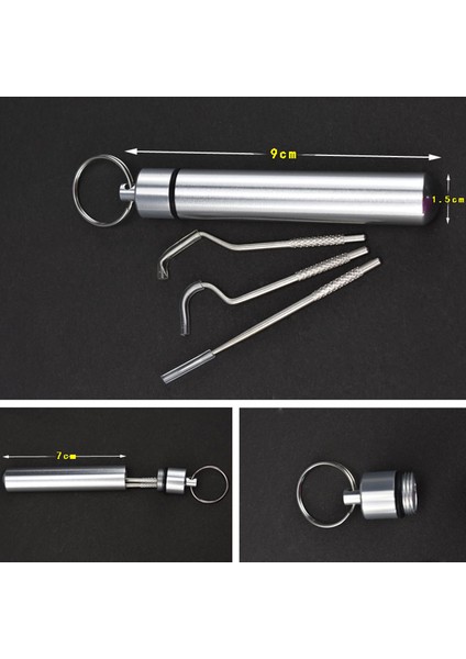 Taşınabilir Paslanmaz Çelik Metal Kürdan Diş Temizleme Ipi Depolama Tüpü ile Diş Arası Fırça Diş Hijyeni Ağız Bakımı (Yurt Dışından) fiyatları