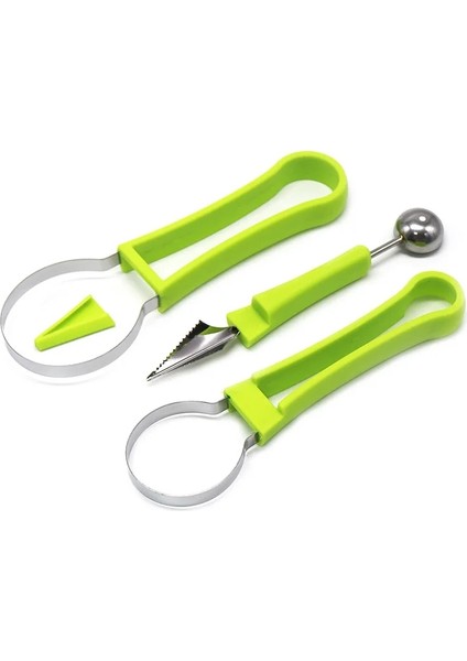 Mavi 3'ü 1 Arada Meyve Oyma Seti Çelik Kavun Topu Kepçe Tohum Sökücü Karpuz Bıçağı Kazma Hamuru Ayırıcı Meyve Mutfak Aksesuarları (Yurt Dışından) modelleri