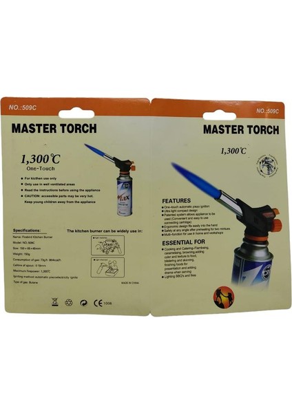 Nalburkent Master Torch Pürmüz Başlığı 509C