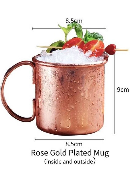 Beyaz 350-550ML 550ML Moskova Katır Bakır Kupalar Metal Kupa Bardak Paslanmaz Çelik Dövülmüş Bakır Kaplama Davul Tipi Bira Bardağı Bira Şarap Kahve Fincanı Bar (Yurt Dışından)