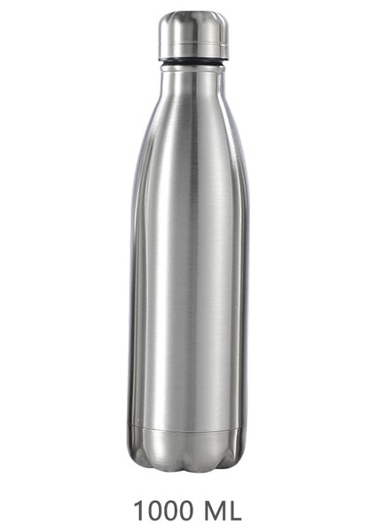 1000 ml Paslanmaz Çelik 0.75/1l Paslanmaz Çelik Kantin Su Isıtıcısı Açık Kamp Yürüyüş Su Şişesi Taşınabilir Büyük Kapasiteli Sızdırmaz Içme Şişesi (Yurt Dışından)