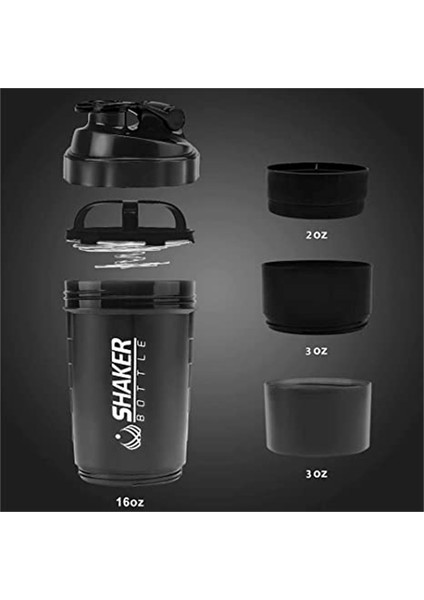 Kırmızı 500 ml Protein Shaker Bardak Toz Saklama Kabı Mikser Fincan Spor Salonu Spor Su Şişeleri Tel Çırpma Topları Drinkware (Yurt Dışından) fiyatları