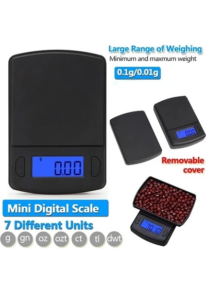 300G 0.01G Elektronik Terazi Yüksek Hassasiyetli Taşınabilir 100G ~ 500G/0.01G Dijital Terazi Ağırlık Dengesi Ölçeği Karat Ölçeği Mutfak Ölçme Araçları (Yurt Dışından) indirimleri