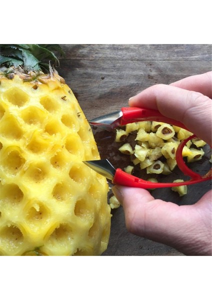 Stil 1 Ananas Gözü Meyve Sebze Mutfak Gadget Ev Paslanmaz Çelik Ananas Soyucu Kesici Dilimleme Tart Kabuğu Çekirdek Aracı (Yurt Dışından) fiyatları