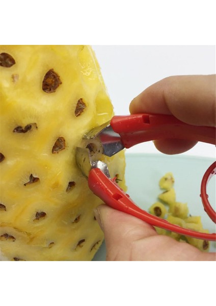 Stil 1 Ananas Gözü Meyve Sebze Mutfak Gadget Ev Paslanmaz Çelik Ananas Soyucu Kesici Dilimleme Tart Kabuğu Çekirdek Aracı (Yurt Dışından) indirimleri