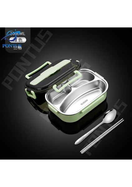 Yeşil 2 Kaşıklı Çubuk 4 Izgaralı Termal Öğle Yemeği Kutusu Sızdırmaz Bento Kutusu Iş Pikniği Için 304 Paslanmaz Çelik Mikrodalga Kutuları Yiyecek Sıcak Tutma Saklama Kutuları (Yurt Dışından) fiyatları