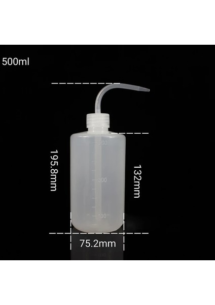 500 ml 1/2/4 Adet Sıkma Uzun Kavisli Et Şeffaf Su Şişesi Sıvı Konteyner Sprey Çiçek Saksı Sulama Araçları Yeniden Kullanılabilir (Yurt Dışından)