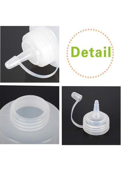 WHITE-240ML 4 Boyutlu Sos Sıkma Şişeleri 240/360/500/680ML, Ketçap Salata Sosu Hardal Mayo Çeşni Zeytinyağı Şişeleri Mutfak Aracı (Yurt Dışından)