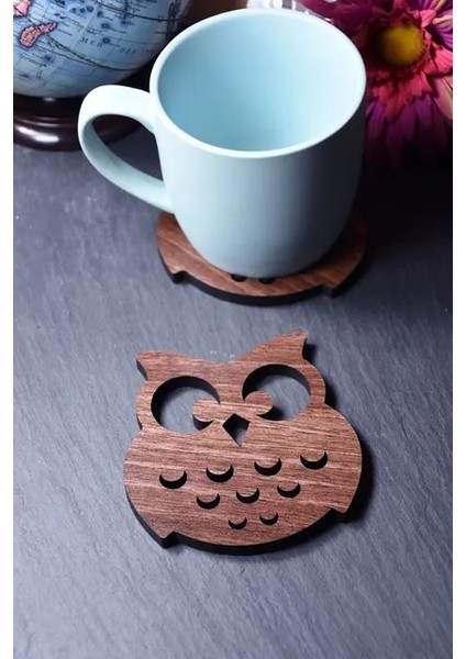 02 S Ahşap Tavuk Baykuş Öküz Kafa Fincan Mat Yaratıcı Güzel Ahşap Yalıtım Bardak Ahşap Çaydanlık Kupa Mat Hediye (Yurt Dışından) fiyatları