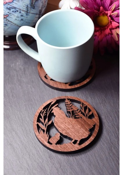 02 S Ahşap Tavuk Baykuş Öküz Kafa Fincan Mat Yaratıcı Güzel Ahşap Yalıtım Bardak Ahşap Çaydanlık Kupa Mat Hediye (Yurt Dışından) fırsatları