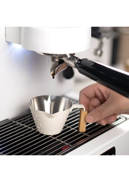 SILVER-100ML 100ML Paslanmaz Çelik Kahve Ölçüm Fincan Espresso Ekstraksiyon Çift Ağızlı Çift Ölçekli Fincan Mutfak Kahve Ölçme Aracı (Yurt Dışından) fiyatları