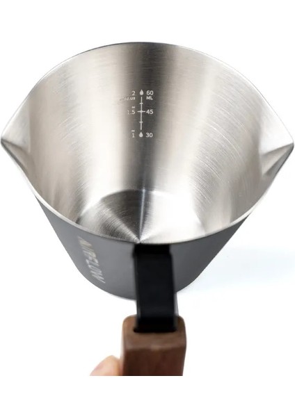 SILVER-100ML 100ML Paslanmaz Çelik Kahve Ölçüm Fincan Espresso Ekstraksiyon Çift Ağızlı Çift Ölçekli Fincan Mutfak Kahve Ölçme Aracı (Yurt Dışından) modelleri