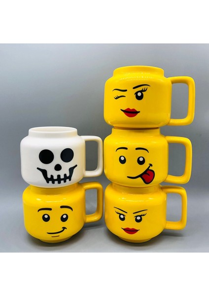 Beyaz Kafatası 250ML 250ML Ifade Seramik Kupa Heykelcik Kafa Seramik Bardak Sevimli Gülen Yüz Içme Bardağı Çocuk Noel Hediyesi Fincan (Yurt Dışından) modelleri