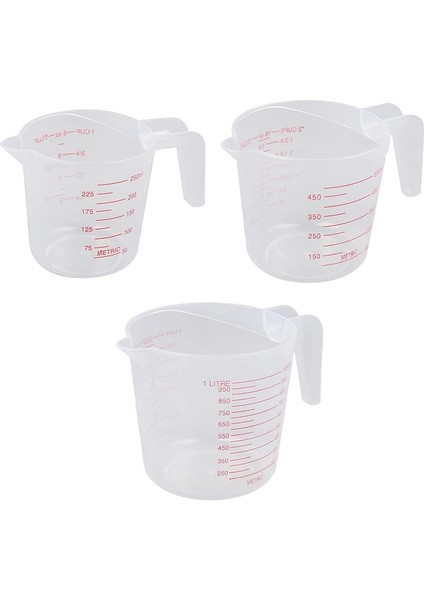 25ML 250/500/1000ML/100ML/25ML Plastik Ölçüm Kabı Sürahi Dekantör Şişe Ağzı Yüzey Mutfak Aracı Malzemeleri Kaliteli Fincan Mezun Mutfak (Yurt Dışından)