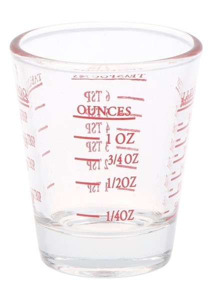 Rd 1 Adet 50/100 ml Cam Ölçüm Kabı Ölçekli Shot Cam Sıvı Cam Ons Bardak (Yurt Dışından)