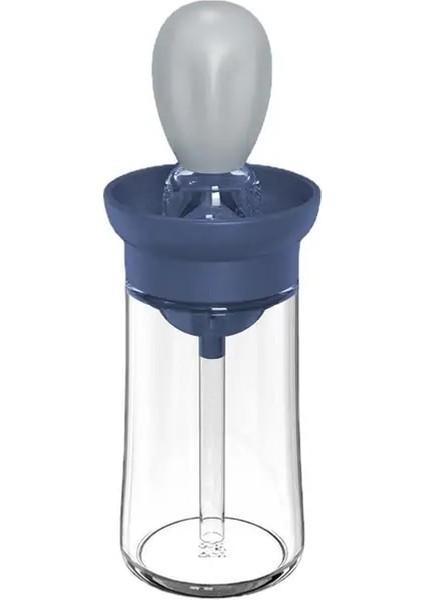Gösterildiği Gibi Silikon Cam Yağ Kabı 150 ml Mutfak Yağı Fırçalı Şişe Barbekü Sprey Şişesi Yağ Dağıtıcı Mutfak Pişirme Barbekü Için (Yurt Dışından)
