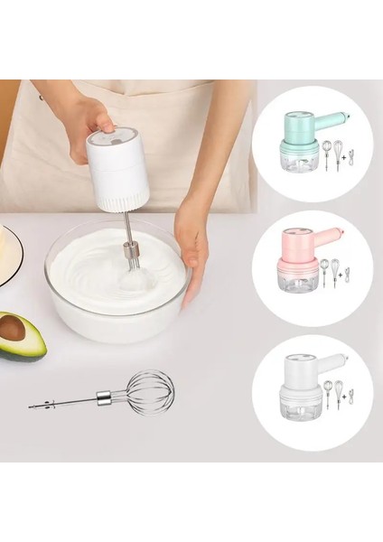 Yeşil Elektrikli Gıda Blender Çok Fonksiyonlu Meyve Sebze Salata Kırıcı Güçlü Sarımsak Presi Kıyma Makinesi Ev Aksesuarları (Yurt Dışından)