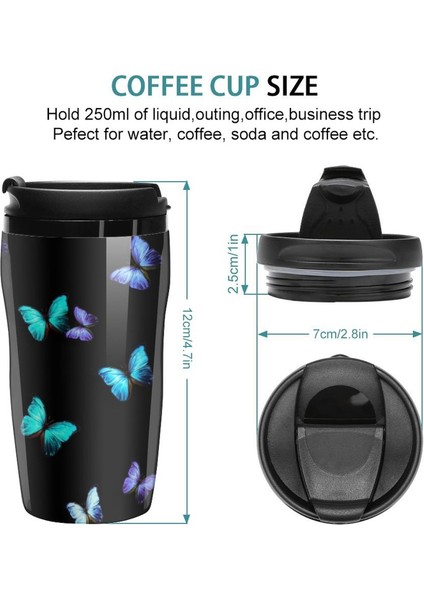 250 ml Yeni Küçük Kelebekler Seyahat Kahve Kupa Kahve Termal Fincan Güzel Kahve Fincanı Güzel Çay Kupaları (Yurt Dışından) modelleri