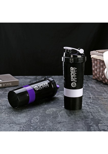Kırmızı 500 ml Plastik Su Şişesi Protein Tozu Shake Bardağı Büyük Kapasiteli Karıştırma Fincan Taşınabilir Fitness Egzersiz Sallama Fincan Bahar Fincan (Yurt Dışından) indirimleri