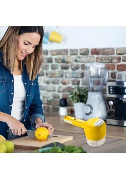 Beyaz Elektrikli Sebze Kesici 5 In 1 Çok Fonksiyonlu El Elektrikli Sebze Doğrayıcı Kesme Et Patates Dilimleme Mutfak Alet (Yurt Dışından) indirimleri