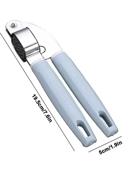 Mavi Sarımsak Kırıcı Paslanmaz Çelik Çok Fonksiyonlu Sarımsak Basın Kırıcı Pişirme Kolay Basın Sarımsak Sıkacağı Ergonomik Saplı Aracı (Yurt Dışından)