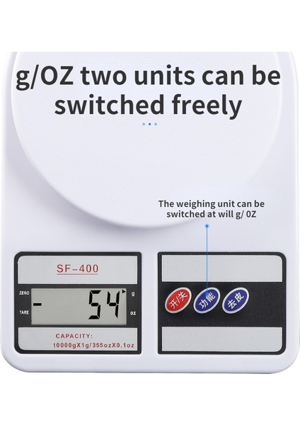 Plum SF400 Mutfak Terazisi Dijital Balanca Gıda Yüksek Hassasiyetli Elektronik 10KG Pişirme (Yurt Dışından) fiyatları