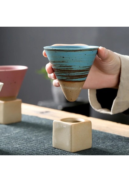 Stil C 200 ml Yaratıcı Retro Seramik Kahve Fincanı Kaba Çömlek Çay Bardağı Japon Latte Çekme Çiçek Porselen Fincan Ev Yeni Çömlekçilik Kupa (Yurt Dışından) indirimleri