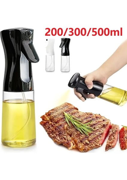 200ML Beyaz 500ML Yağ Sprey Şişesi Mutfak Pişirme Zeytinyağı Dağıtıcı Kamp Barbekü Hava Fritöz Pişirme Sirkesi Soya Sosu Püskürtücü Kapları (Yurt Dışından)