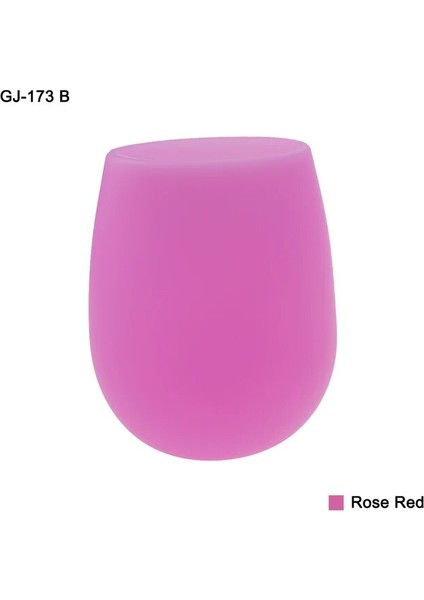 GJ-173 B Gül Kırmızı 301-400 ml 1 Adet 6 Renk 82G Silikon Şarap Bardağı Içecek Su Bardağı Kamp Parti Için Yıkanabilir ve Yeniden Kullanılabilir Sonbahar Önleme Kokusuz (Yurt Dışından) fiyatları