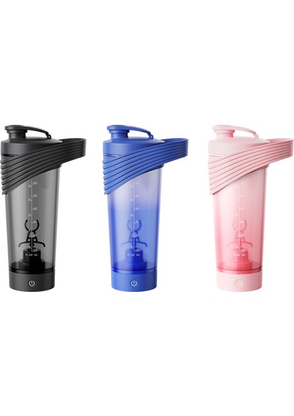 Siyah Büyük Kapasiteli Karıştırma Şişesi Drinkware Otomatik Protein Shaker Açık Spor Için USB Şarj Edilebilir Spor Su Şişesi (Yurt Dışından) indirimleri