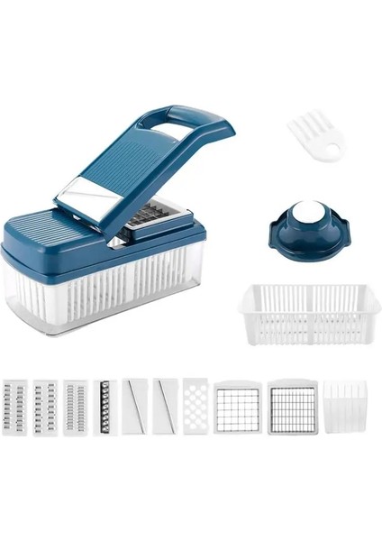 Gıda Parçalayıcı Çok Fonksiyonlu Sebze Rende Vegie Meyve Kesici Öğütücüler Dilimleme Taşınabilir Soğan Dicer Mutfak Aksesuarları (Yurt Dışından)