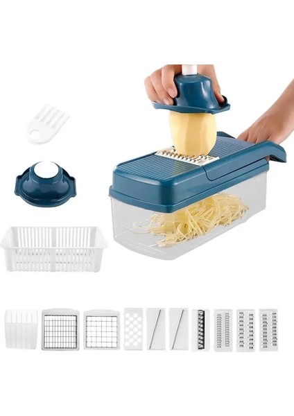 Gıda Parçalayıcı Çok Fonksiyonlu Sebze Rende Vegie Meyve Kesici Öğütücüler Dilimleme Taşınabilir Soğan Dicer Mutfak Aksesuarları (Yurt Dışından) fırsatları