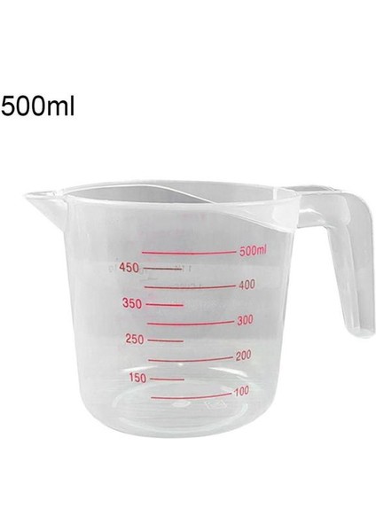 500ML 250/500/1000ML/100ML Plastik Ölçüm Kabı Sürahi Dekantör Şişe Ağzı Yüzey Mutfak Aracı Malzemeleri Kaliteli Fincan Mezun Mutfak (Yurt Dışından)