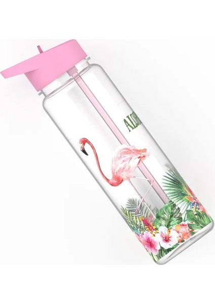 Stil 6 750ML 750ML/25OZ 100% Tritan Spor Açık Saman Su Şişesi Flamingolar ve Tek Boynuzlu At Baskı Içeceğim Suyu Kolu Saman Su Isıtıcısı (Yurt Dışından)