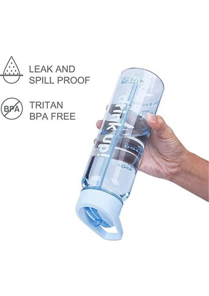 Stil 6 750ML 750ML/25OZ 100% Tritan Spor Açık Saman Su Şişesi Flamingolar ve Tek Boynuzlu At Baskı Içeceğim Suyu Kolu Saman Su Isıtıcısı (Yurt Dışından)