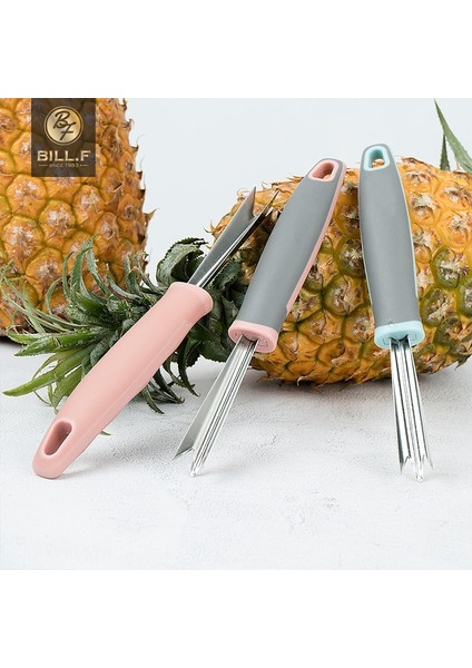Bule Paslanmaz Çelik Ananas Özel Bıçağı, Ananas Kabuğunu Soyma, Ananas Gözleri Kazma, Silikon Kaymaz Sap, Meyve Dükkanı Aletleri (Yurt Dışından) fiyatları