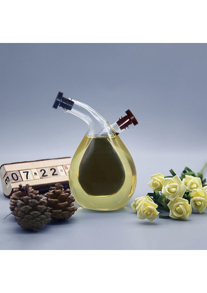 Cafe Otel Mutfağı Için Düz Çift Katmanlı Yağ ve Dispenser Mühürlü 350ML (Yurt Dışından)