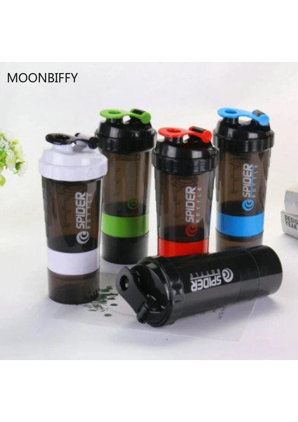 Beyaz 3 Katlı Shaker Protein Şişesi Toz Shake Kupası Büyük Kapasiteli Su Şişesi Plastik Karıştırma Kabı Vücut Geliştirme Egzersiz Şişesi (Yurt Dışından) indirimleri