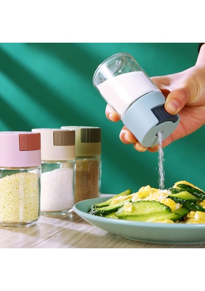 BEJ-100ML 0.5g Ölçüm Tuzluk Itme Tipi Baharat Tuzluk Tuz Tankı Şeker Şişesi Baharat Biber Tuzluk Kavanoz Can Şişe (Yurt Dışından)